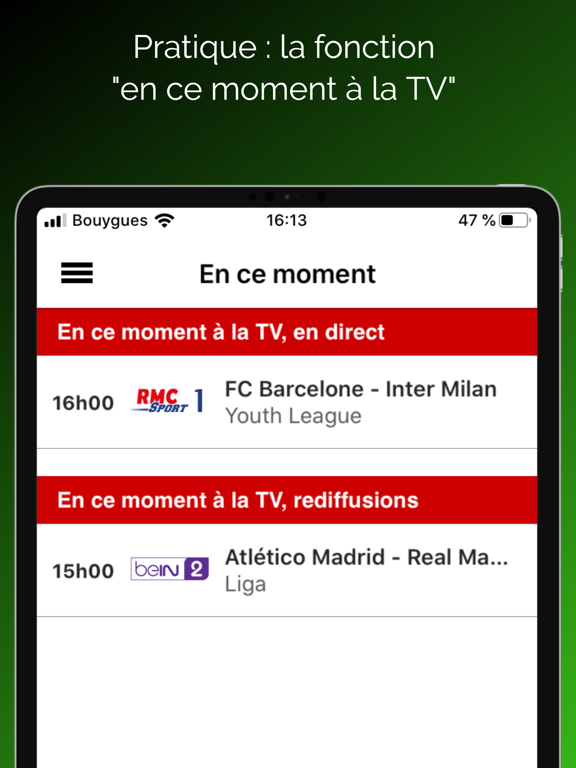 Programme TV Foot iPad screenshot 4 - Sports app