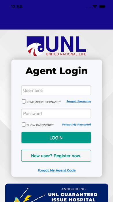 UNL E-App Screenshot