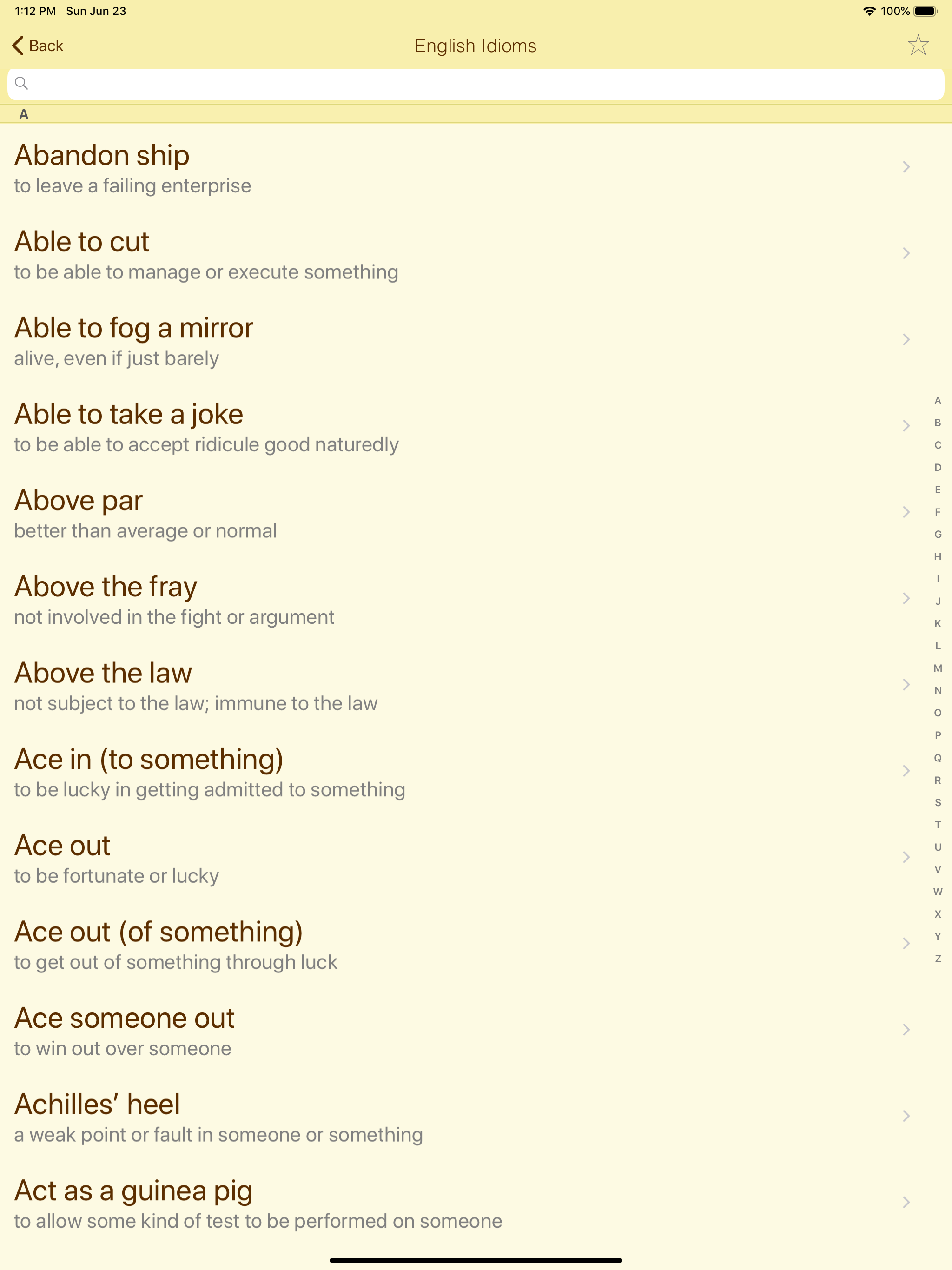 Idiom in Use Advanced English screenshot 6