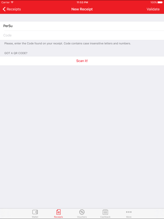 PerSu Extra iPad screenshot