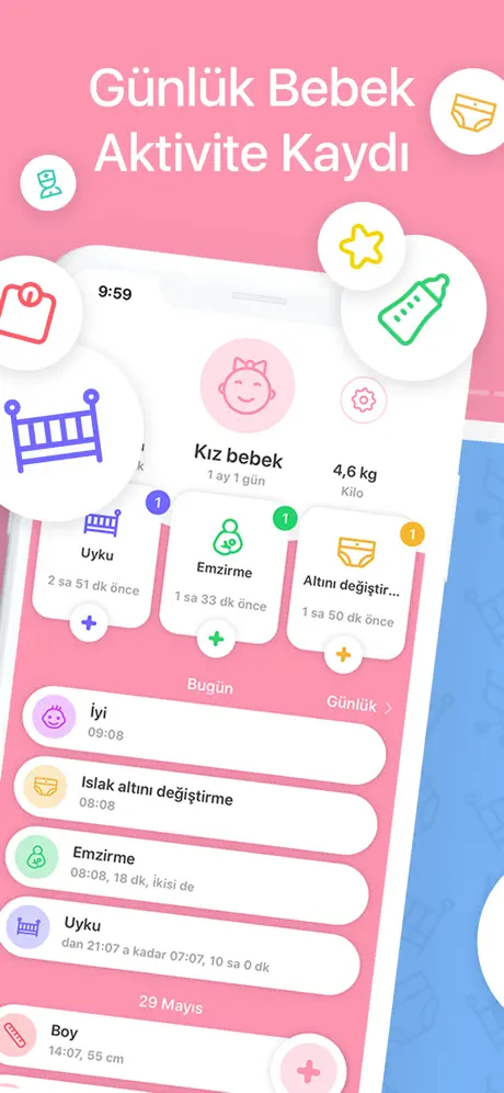 Bebeğim için Emzirme Takibi