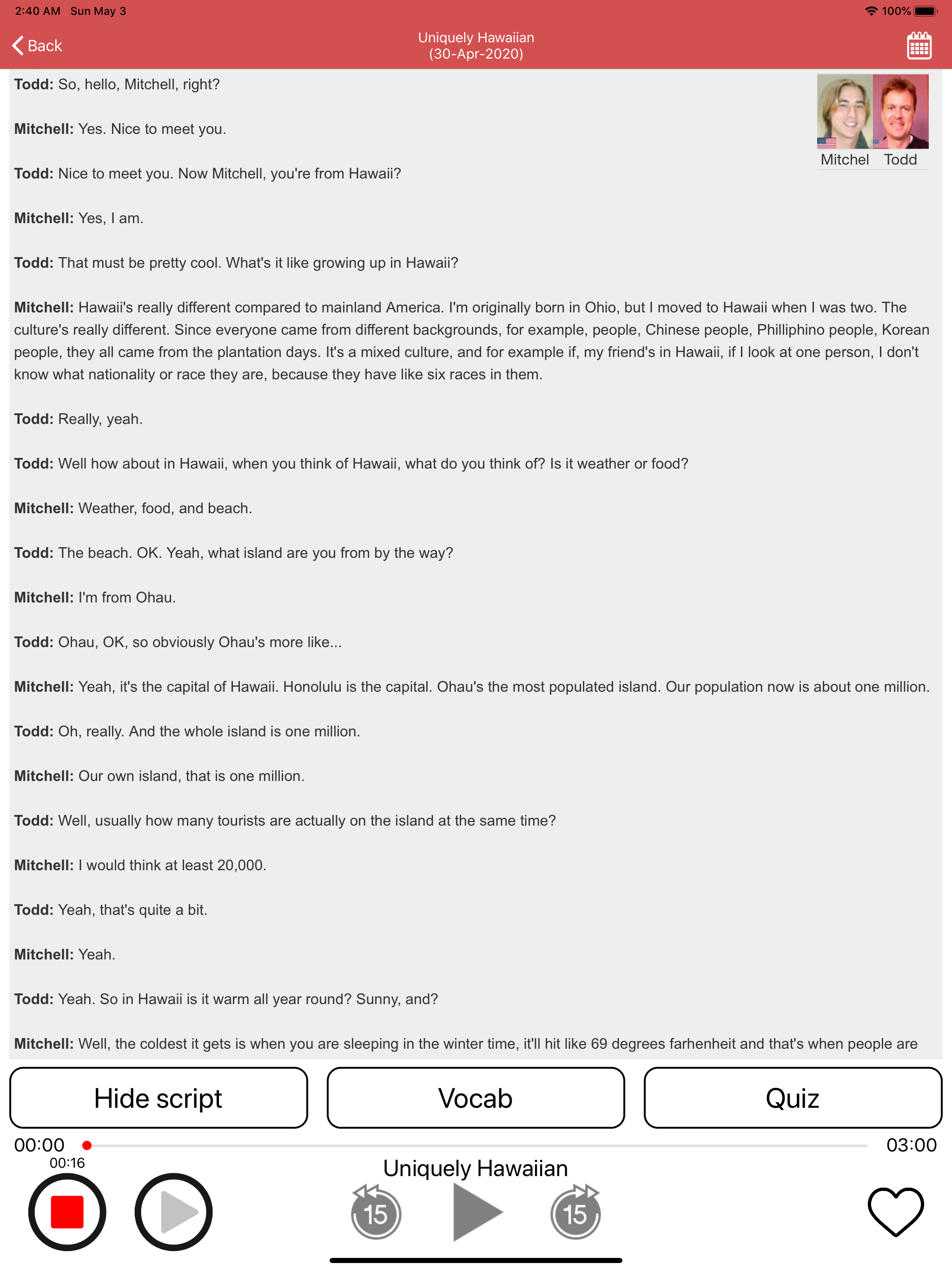 English Listening - Daily