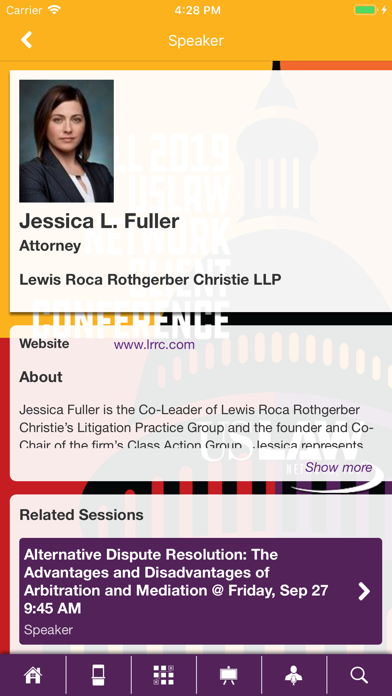 USLAW Events Screenshot