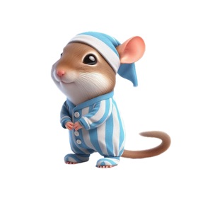 Gerbil Pyjama Stickers