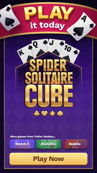 Spider Solitaire Cube Screenshot