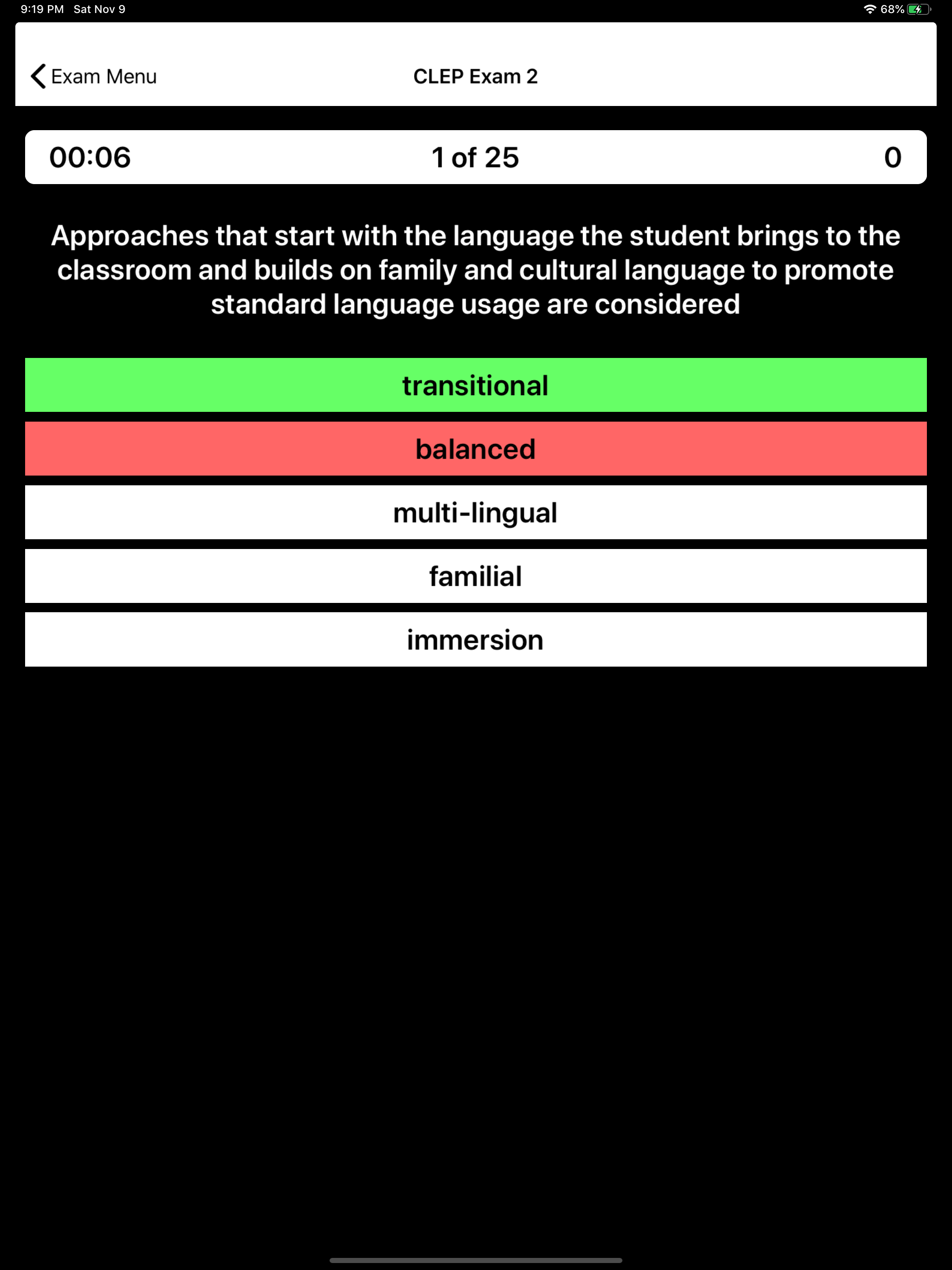 CLEP Edu Psychology Prep screenshot 12