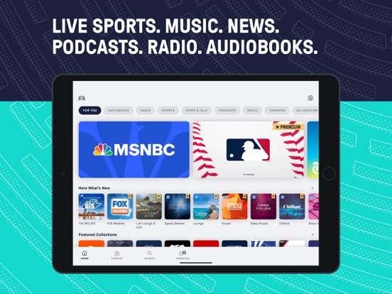 TuneIn Radio: Muziek, Nieuws iPad app afbeelding 1