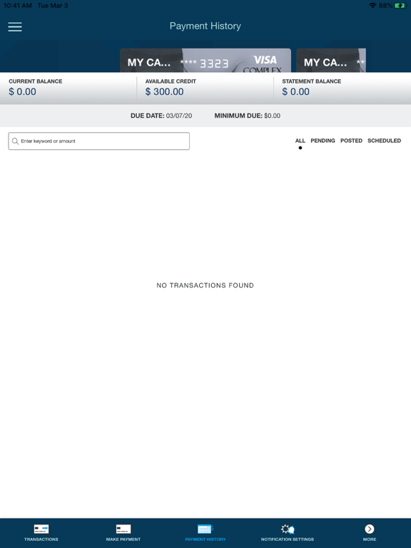 CCFCU Credit iPad screenshot