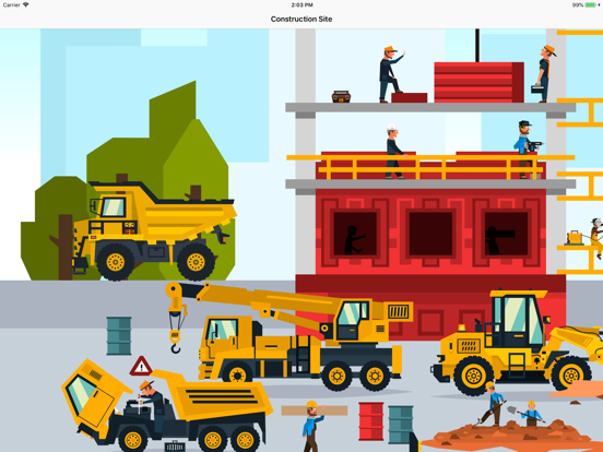Construction Site - Vehicles iPad screenshot