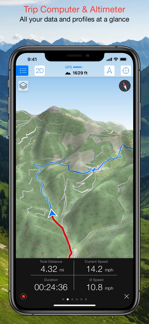 Maps 3D PRO - Hike & Bike screenshot 2
