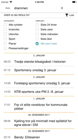 NTB Nyheter screenshot 4