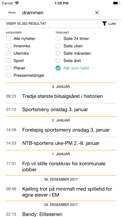 NTB Nyheter Screenshot 4 of 5