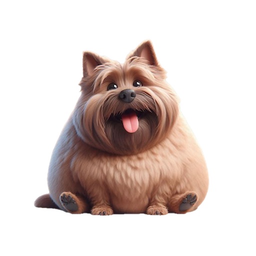 Fat Cairn Terrier Stickers
