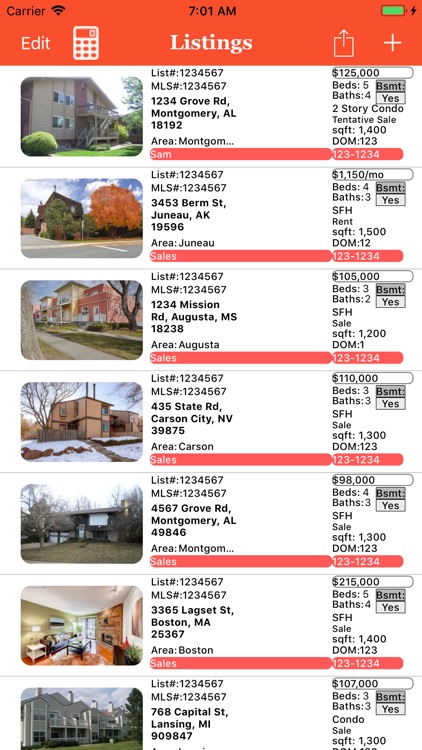 Real Estate List