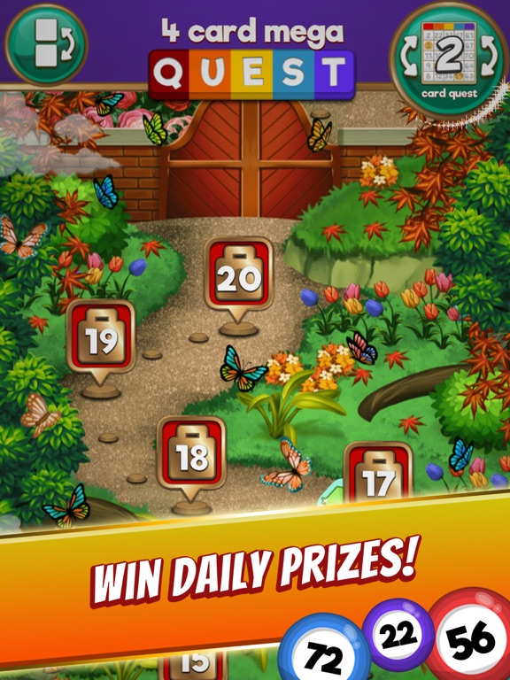 Bingo game Quest Summer Garden iPad screenshot 6 - Games app