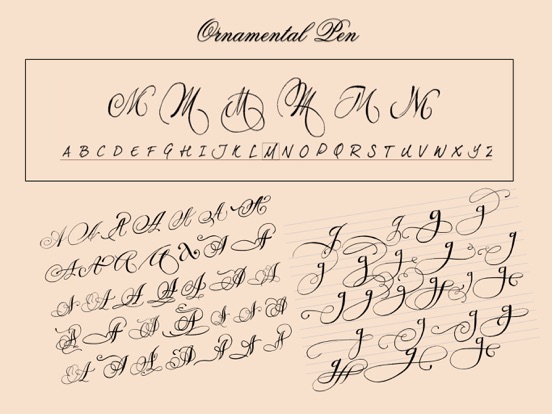 Calligraphy Penmanship iPad screenshot 3 - Entertainment app