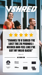 V Shred: Nutrition & Fitness screenshot