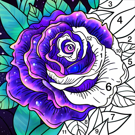 Coloring Book -Color by Number iOS App