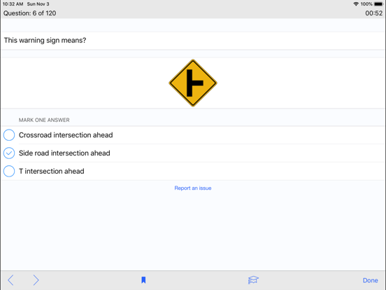 Iowa DMV Test Prep iPad screenshot
