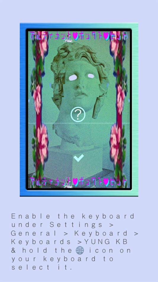 #4. YUNG Keyboard (iOS) By: Cat Bakery, LLC