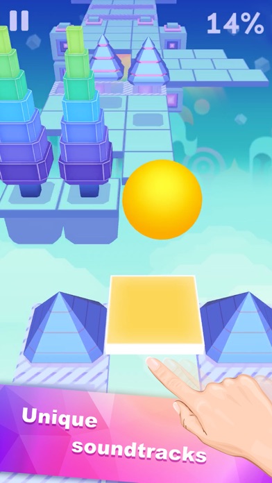 Screenshot from Rolling Sky