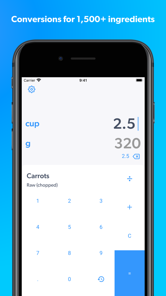 #1. Cooking Conversions (iOS) Podle: Eric Wiener
