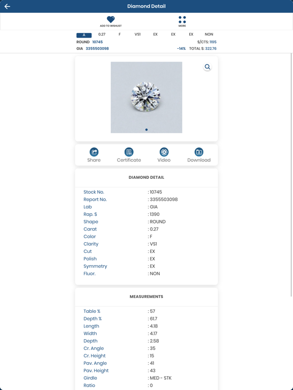 Belgium Diamonds iPad screenshot 5 - Business app