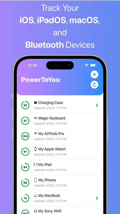 PowerToYou: Battery Widget