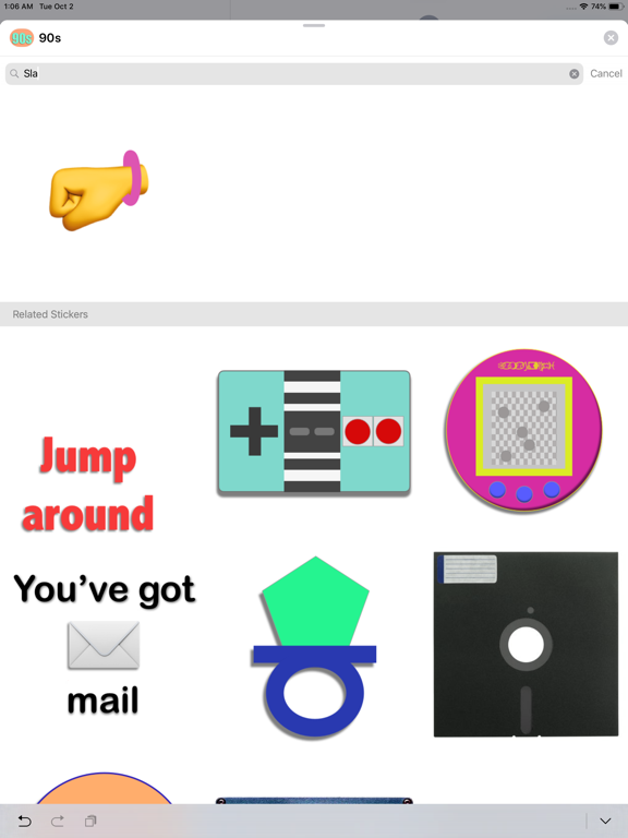 90s Stickers iPad screenshot 9 - Stickers app