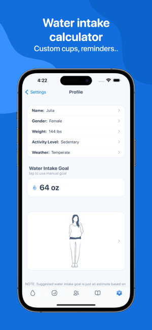 ‎Water Tracker WaterMinder-Screenshot