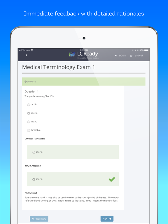 Med Term Review iPad screenshot 4 - Medical app