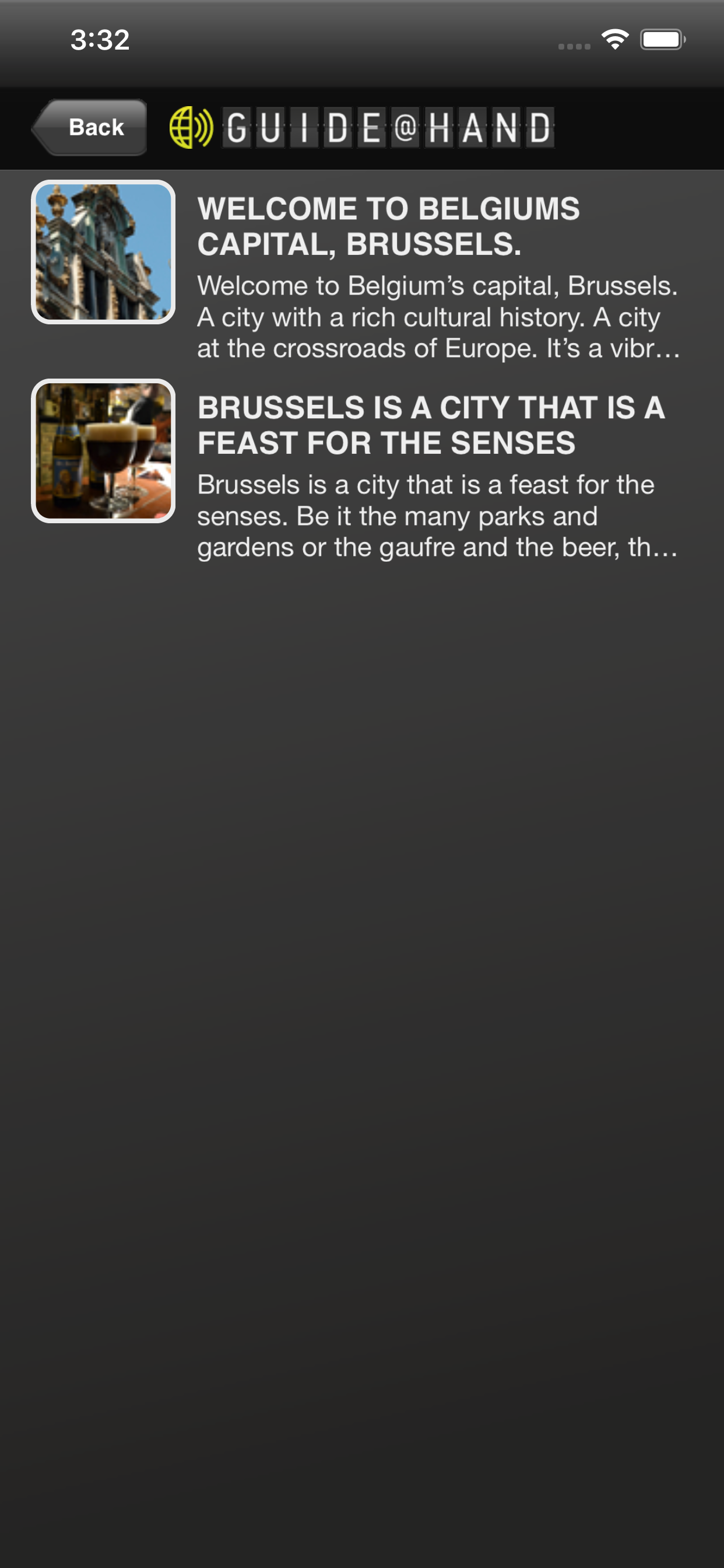 Brussels GUIDE@HAND screenshot 4