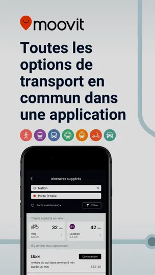 Capture d'écran de Moovit: Transports En Commun sur iPhone 1
