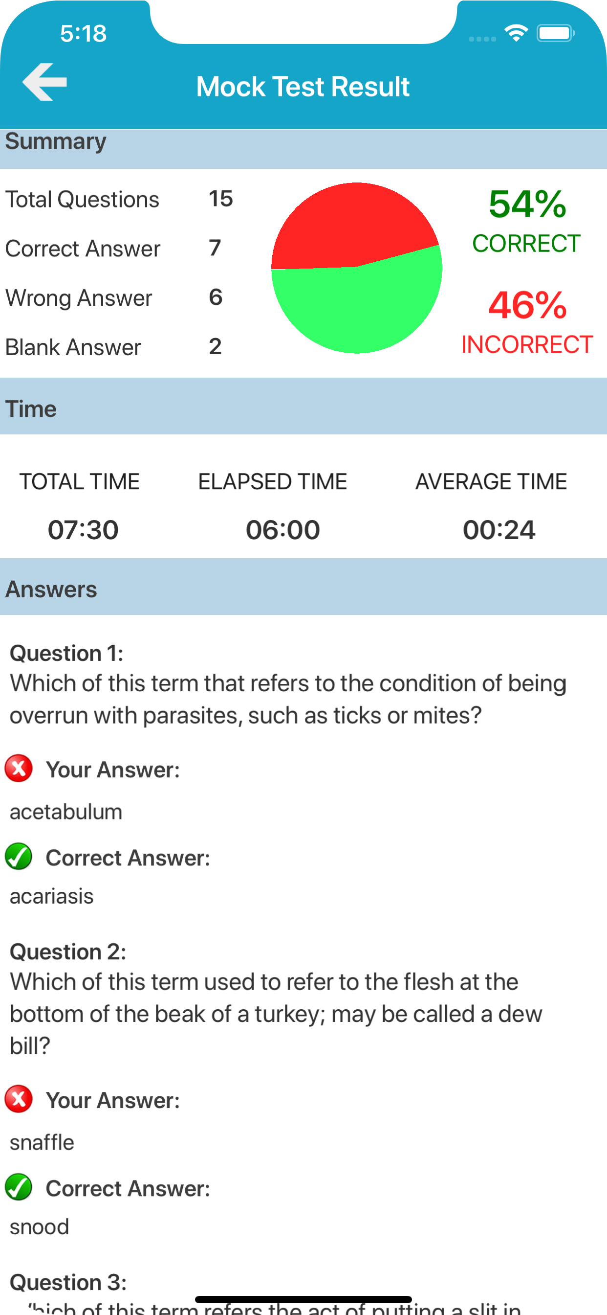 Vet Terminology Quizzes screenshot 6
