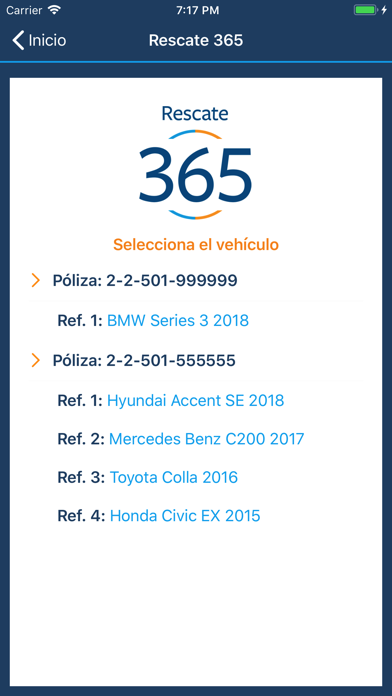 Seguros Reservas Screenshot