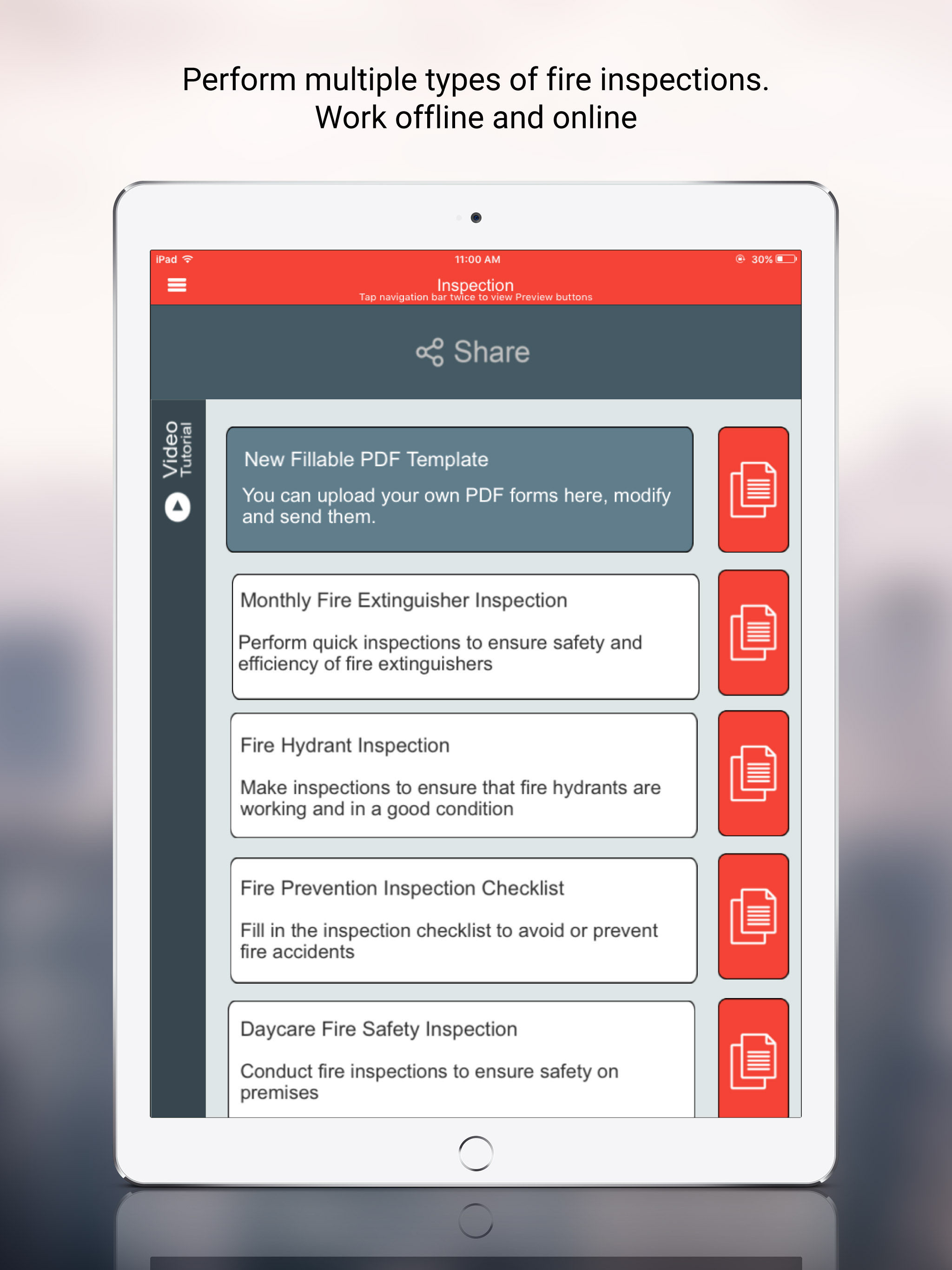 Fire Inspection App