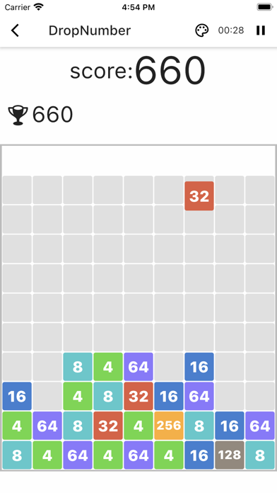 Drop & Shot Number Screenshot