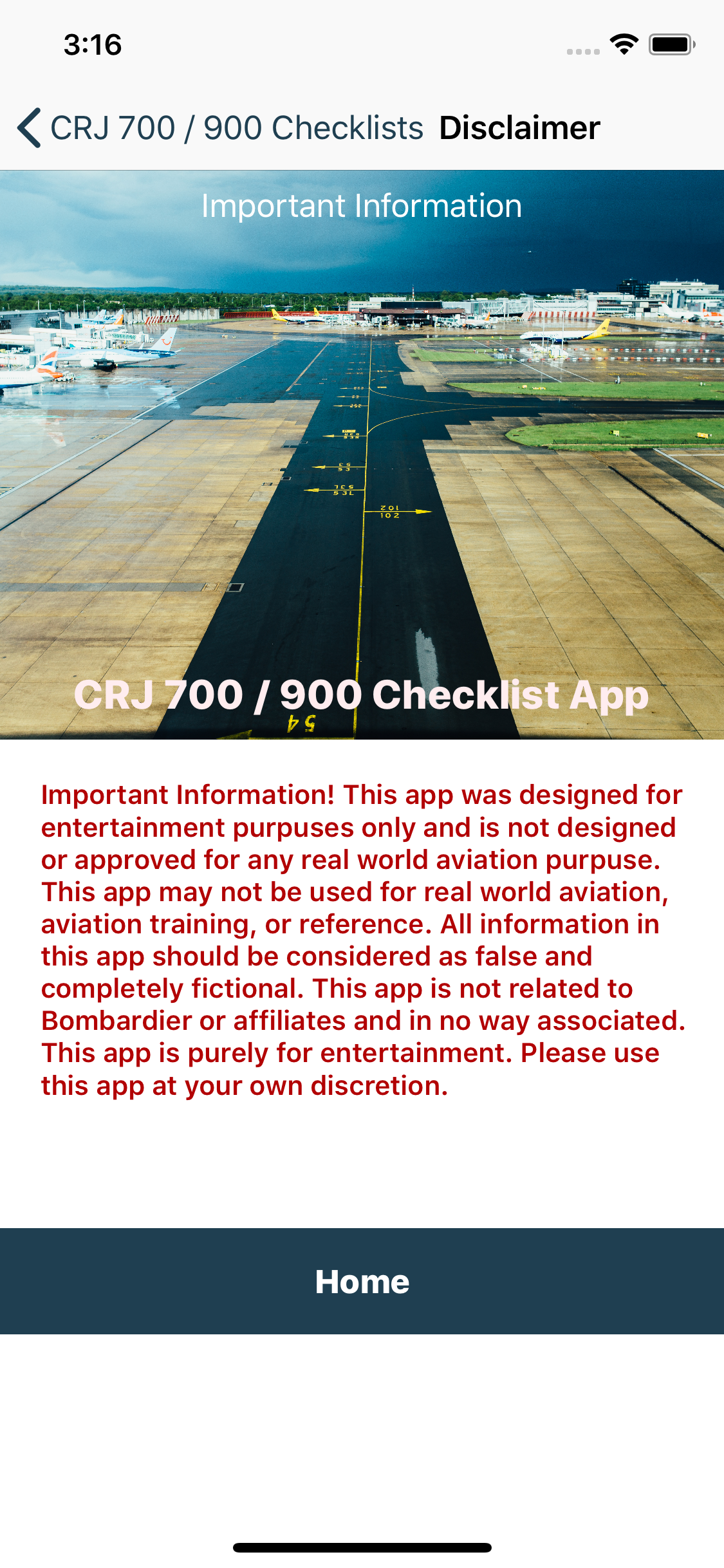 CRJ Checklists screenshot 2