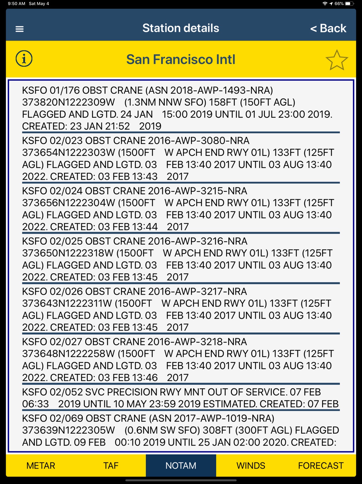 NOAA AWC Aviation Weather ipad screenshot 4