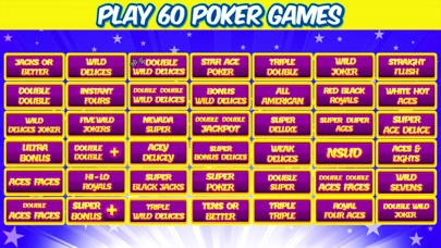 60 in 1 - Video Poker Games Screenshot