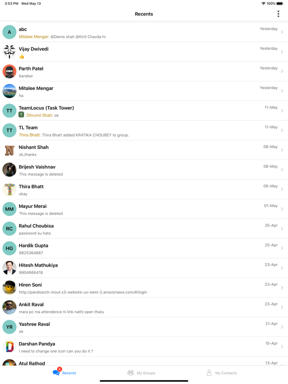 Screenshot #5 pour TeamLocus Chat