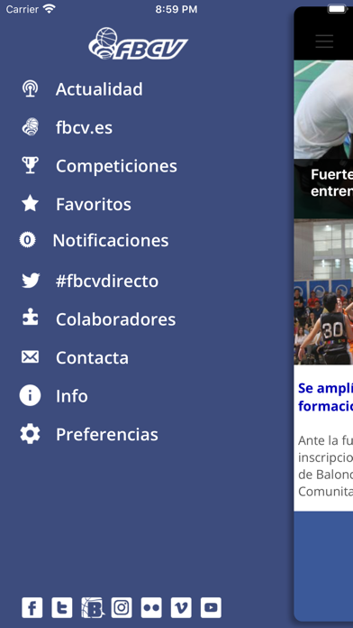 Screenshot #1 pour FBCV - App Oficial