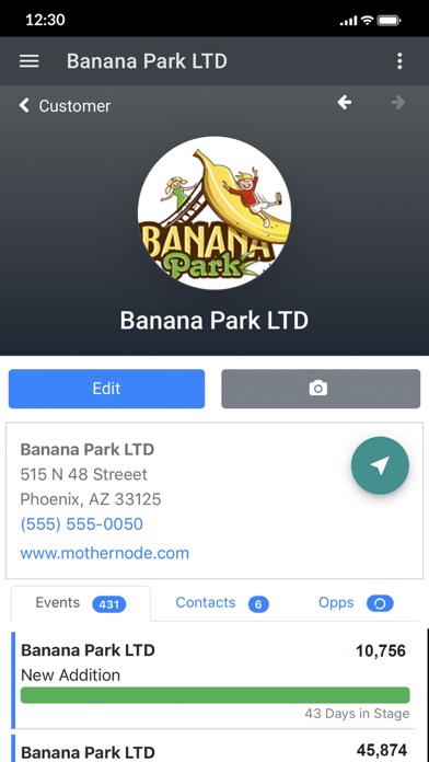 Mothernode CRM iPhone screenshot 2 - Business app