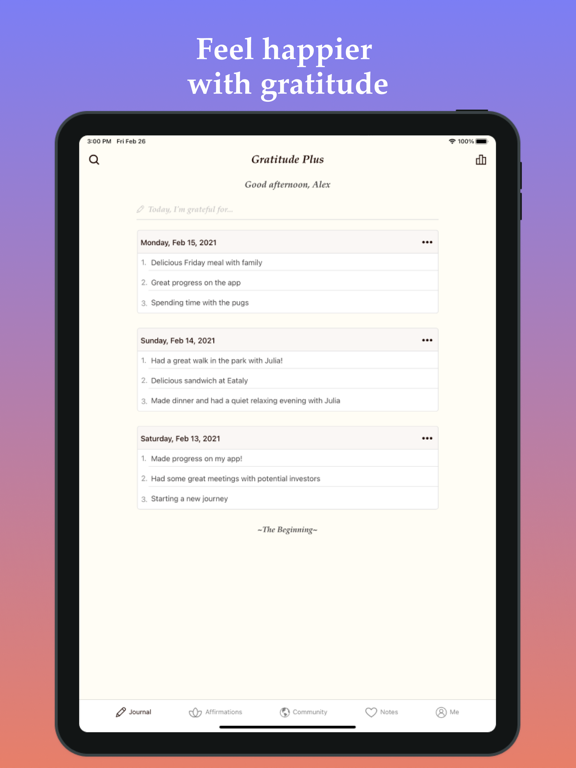Screenshot #4 pour Gratitude Plus – Journal