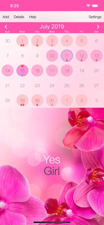 Menstrual Cycle Tracker: Screenshot 1 von 5