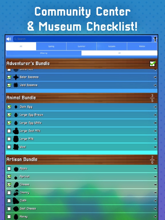 Screenshot #5 pour Stardew Guide: Gifts & Planner
