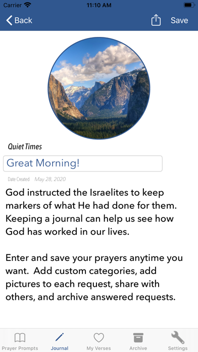 Prayer Prompts Journal iPhone screenshot 7 - Productivity app