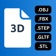 3D File Viewer: OBJ STP & more app icon - Utilities app for iPhone