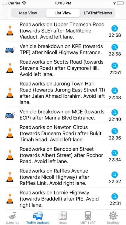 SG Traffic Cameras & Updates screenshot-6