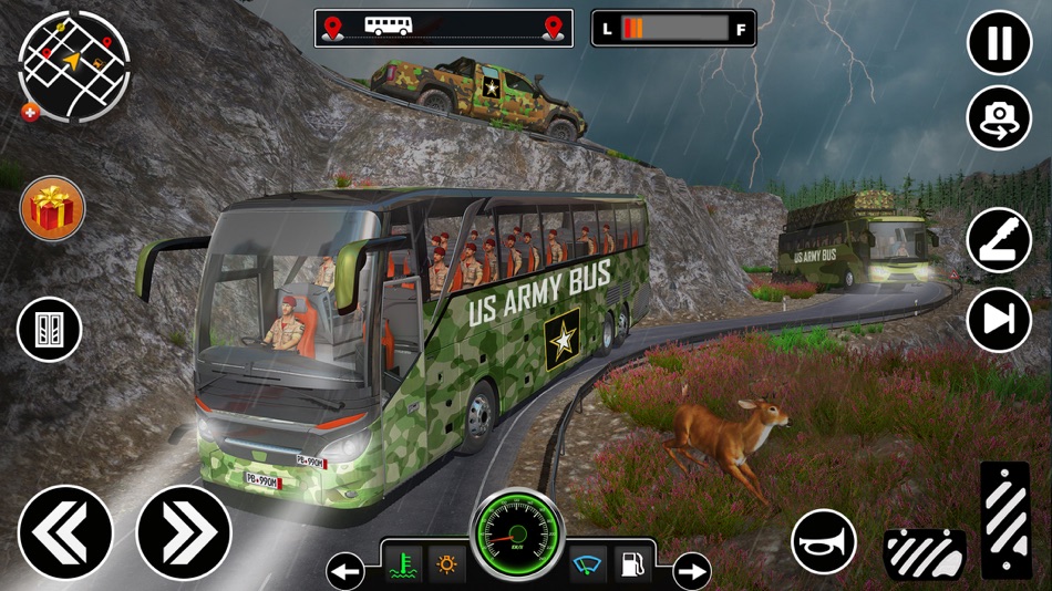 #3. Army Bus Driving Games 3D (iOS) By: Najam ul Hassan